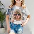 thumbnail image 2 of T-Shirts de Sport à Manches Courtes pour Filles T-Shirts d'Été Col Rond Junior Manches Longues Coupe Décontractée Basique, 2 of 4