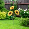 thumbnail image 3 of Luces solares DYNWAVEMX girasol LED impermeable 3 cabezas, 3 of 8