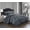 Grey, variant on Nanshing Morgan 7 Piece Pinch Pleat Comforter Set, White, California King