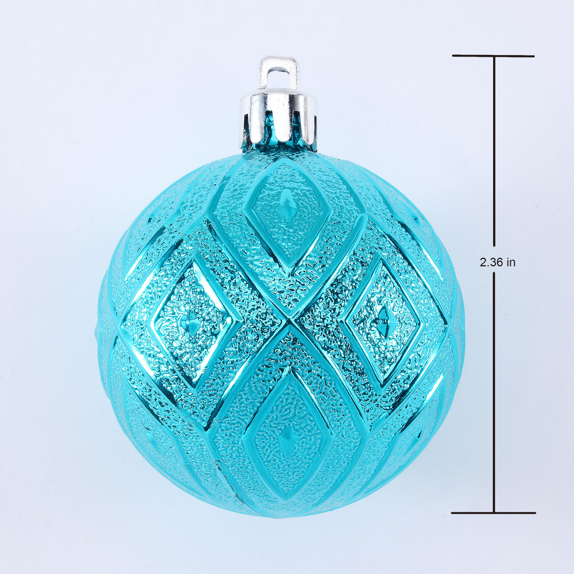 Holiday Time 26 Count Shatterproof Ornaments- Teal