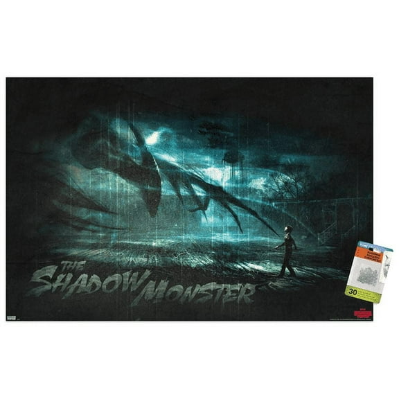 Netflix Stranger Things 3 - The Shadow Monster Wall Poster with Push Pins, 22.375" x 34"