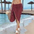 thumbnail image 6 of TaTaai Women Solid Color Sheer Chiffon Beach Cover Up Wrap Sarong Long Skirt with Tie Waist Lightweight Flowy Dress for Swimwear Vacation Pool Party Wear Gift, 6 of 9