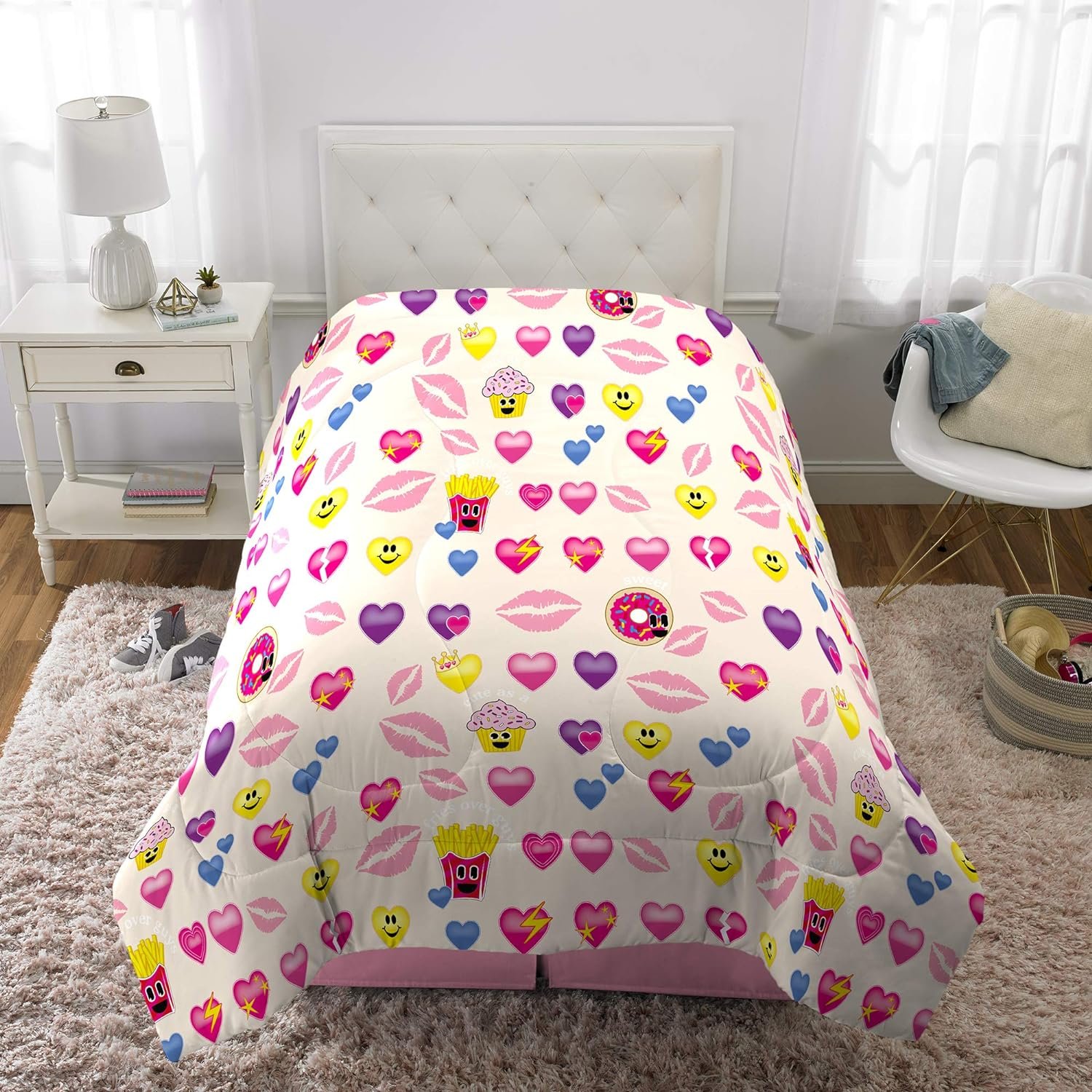 Franco Kids Bedding Super Soft Comforter, Twin Size 64" x 86", Emojination - image 5 of 5