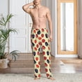 thumbnail image 5 of Mens Pajama Pants - Soft Sleep & Lounge Pants for Men, red berry blue Cuteness Casual PJ Bottoms Pants with Pockets, 5 of 5