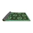 thumbnail image 2 of Ahgly Company Indoor Rectangle Abstract Turquoise Blue Modern Area Rugs, 7' x 10', 2 of 4