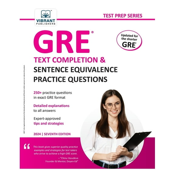 GRE Text Completion and Sentence Equivalence Practice Questions, (Paperback)