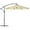 Beige, variant on REKHH 10' Cantilever Hanging Tilt Offset Patio Umbrella with UV & Water Fighting Material and Cross Base (Weight Not Included),Gray