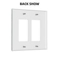 thumbnail image 2 of Dark Black Pattern Light Switch Cover Decorative Switch Plates and Outlet Covers Wall Plate for Electrical Kitchen Home Office Art Decor Mid-size, 2 of 4