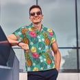 thumbnail image 4 of Fotbe Pineapple Camiseta Polo de Golf para Hombre con Estampado – Camisa Deportiva Transpirable con Cuello Abotonado-Medium, 4 of 6