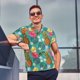thumbnail image 4 of Balery Pineapple Camisa Polo de Hombre con Estampado, de Manga Corta y Tejido Medio, Camisa Tipo Golf Polo-4X-Large, 4 of 6