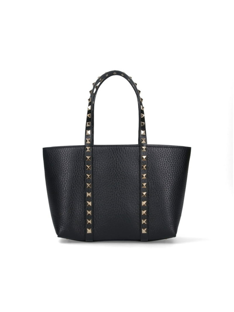 Valentino Garavani Women's Small 'Rockstud' Top Handle Bag – Black