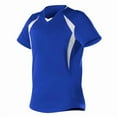 thumbnail image 4 of Alleson Athletic B36085132 Girls Short Sleeve Fastpitch Jersey, Gold & White - Extra Small, 4 of 7