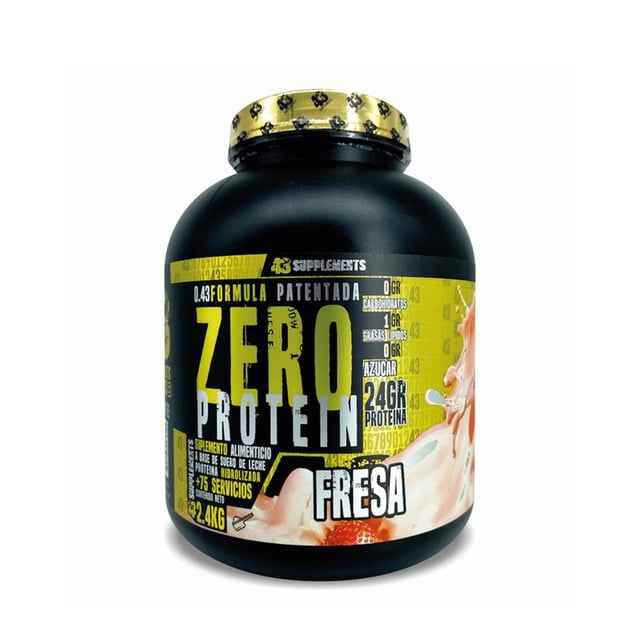 Proteína Hidrolizada Zero Carbohidratos 43 Supplements 2.4KG multicolor Unitalla
