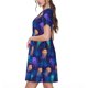 thumbnail image 2 of Easygdp Jellyfish colorful para Vestido Transpirable de Mujer, Vestido Suelto de Manga Corta con Pliegues y Bolsillos para el Verano, 2 of 6