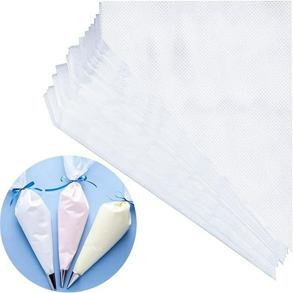 100PCS Piping Bag 12 Inch Disposable Cake D rating Bag, Anti Burst Pastry Bags, Icing Piping Bags for Frosting for Cakes and Cookies D ration