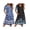 Bohemian Flowers Blue/Butterfly Black, variant on 2 Pack House Dresses for Women with Pockets Short Sleeve Moomoo Nightgown Plus Size Mumu Dress Floral Lounge Dress