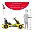 thumbnail image 2 of Montable Eléctrico The Baby Shop - go kart electrico, control remoto, 12v, luz, sonido, bluetooth Amarillo -, 2 of 8