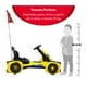 thumbnail image 2 of Montable Eléctrico The Baby Shop - go kart electrico, control remoto, 12v, luz, sonido, bluetooth Amarillo -, 2 of 8