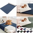 thumbnail image 5 of Pet Blanket Washable Dog Bed Cover for Furniture Protector Indoor Use Couch Sofa Mat Cats Puppy Small Medium Large Breeds, 90.16X29.92 inch, Dark Blue, 5 of 9