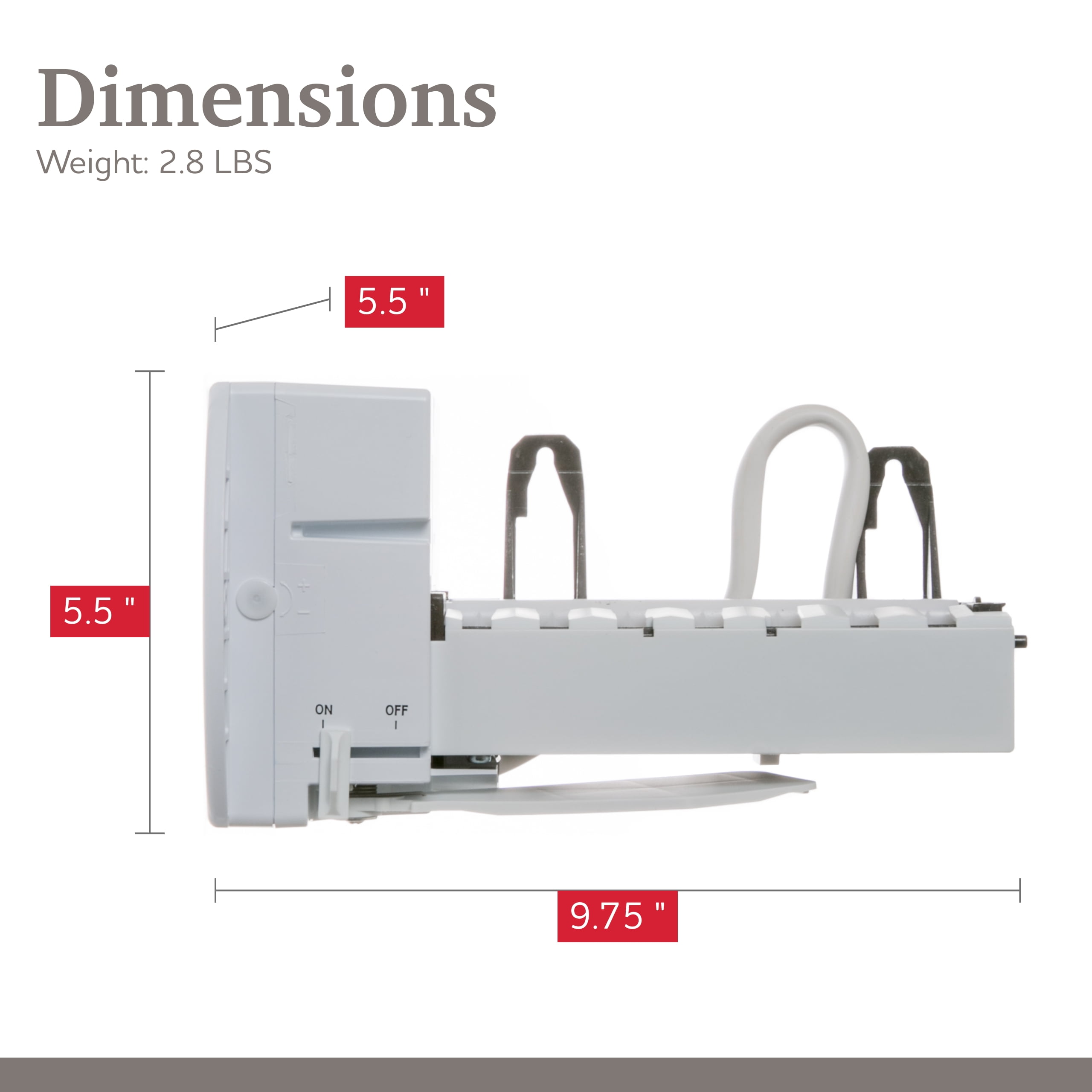 Parts Master Replacement for GE/Café/Hotpoint Icemaker - WR30X10093, WR30X10061, IM4D, IM6D, PS1993870, AP4345120, 1399596 - GE Refrigerator Ice Maker Parts