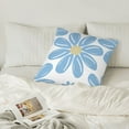 thumbnail image 6 of LNWH Decorative Pillow Covers, Flowers Bloom Square Sofa Decorative Knit Pillow Case, 12"x12", 6 of 8