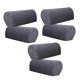 thumbnail image 1 of Juego de 6 fundas de franela para reposabrazos de sofá, fundas para brazos de sofá, gris, 1 of 9
