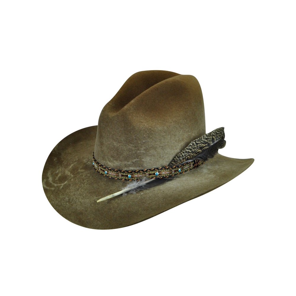 Bailey Hats Bailey Cowboy Hat Mens Zella Southwest Braided Feather