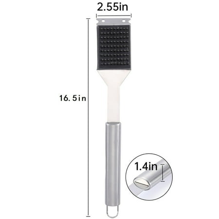 Barbecue Grill Cleaning Brush 2 in 1 BBQ Brush with Scraper Stainless Steel Grill Brush Heavy Duty Grill Cleaner Deep Cleaning BBQ Tool Metal Bristle Brush Grill Utensil Set Barbecue Grill Cleaning Brush 2 in 1 BBQ Brush with Scraper Stainless Steel Grill Brush Heavy Duty Grill Cleaner Deep Cleaning BBQ Tool Metal Bristle Brush Grill Utensil Set