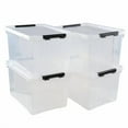 thumbnail image 2 of Pekky 34 Quart Clear Storage Bins with Lid, Latching Box Totes (4 Packs), 2 of 4