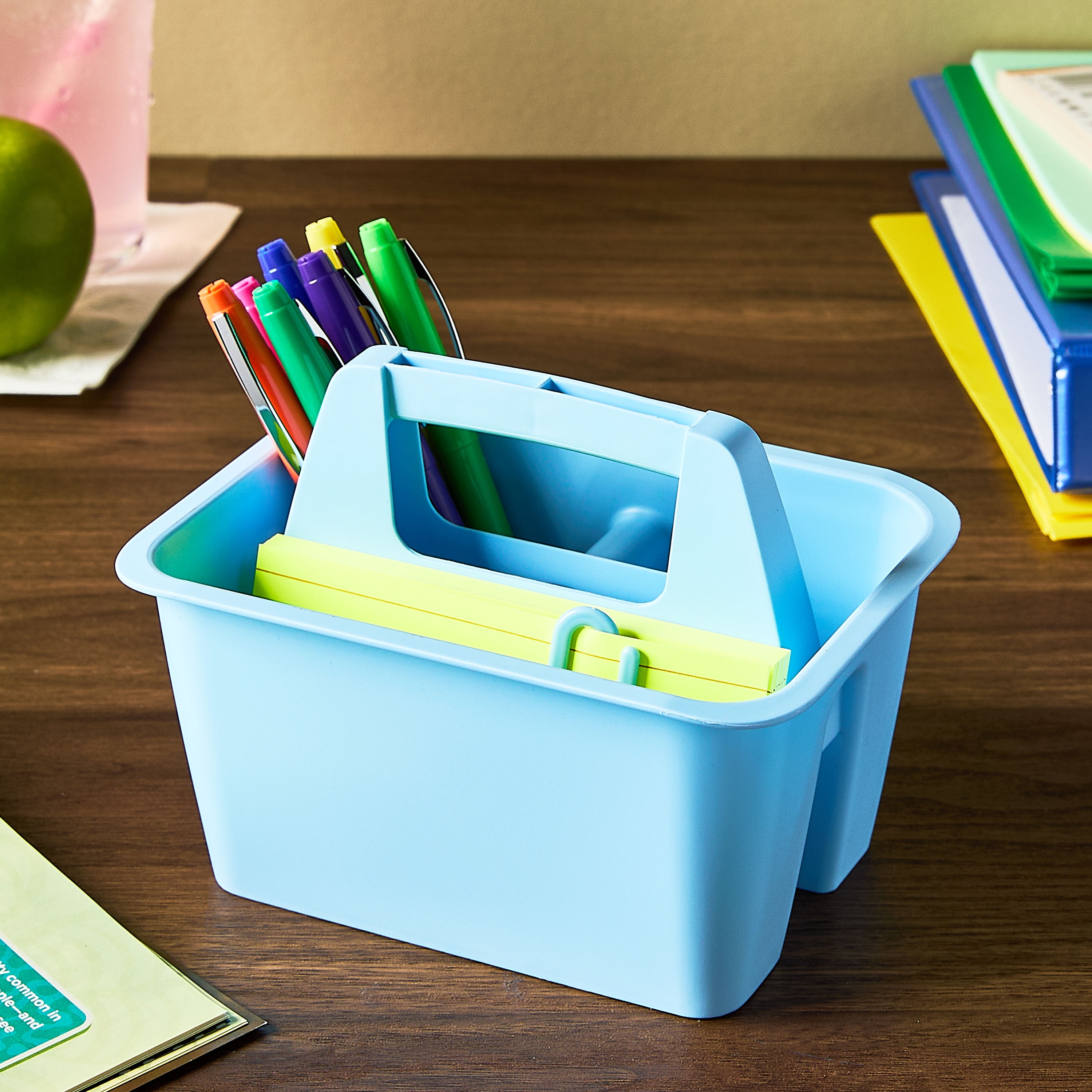 Pen+Gear Mini Plastic Craft and Hobby Organizer Caddy, Sky Blue, 1-Pack