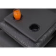 thumbnail image 6 of Alexent Power Recliner Sofa Set Leather Couch with Cuppholder & USP Ports Gray, 6 of 9