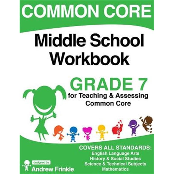 Pre-Owned Common Core Middle School Workbook Grade 7