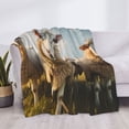 thumbnail image 3 of Honeii Cute Prairie Sheep Herd print throw blanket, crafted from cozy cotton flannel, offers versatile home decor as a bedding suitable for all seasons.-40"x30", 3 of 6