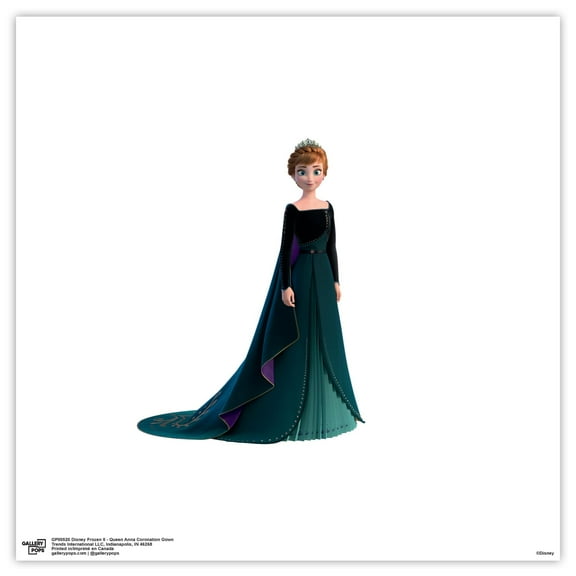 Gallery Pops Disney Frozen II - Queen Anna Coronation Gown Wall Art, Unframed Version, 12" x 12"