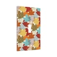 thumbnail image 2 of Kll Fall Maple Leaves Wall Plate,Gloss Finish,Standard Size 1 - 5" X 3", Polycarbonate Thermoplastic,Electric Receptacle Plug Covers, 2 of 8