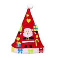 thumbnail image 1 of DIY Craft Sewing Felts Cartoon Christmas Hat Kit Kids Sewing Toy Gift Xmas Decor, 1 of 2