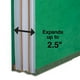 thumbnail image 4 of Carpetas clasificatorias, grapas, resistentes a la humedad, color verde, paquete de 10, 4 of 7
