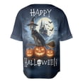 thumbnail image 2 of Happy Halloween Weimaraner Witch Pumpkins Bats All Over Print 3D Baseball Shirt Weim Gray Ghost Dog Lover Softball Sport - 13012, 2 of 6
