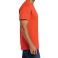 thumbnail image 3 of Hanes Essential-T Men T-Shirt, Short Sleeve Crew Neck, Classic Fit Cotton Tee, Orange, 5XL, 3 of 5