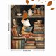 thumbnail image 3 of QISVANSET Whimsical Mouse Reading Canvas Wall Art 15.75x11.81 Inches, 3 of 5