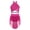 Hot Pink, variant on Big Girl's Camisole Lyrical Dance Dress Ballet Gymnastics Skirted Leotard Latin Jazz Modern Hot Pink 6