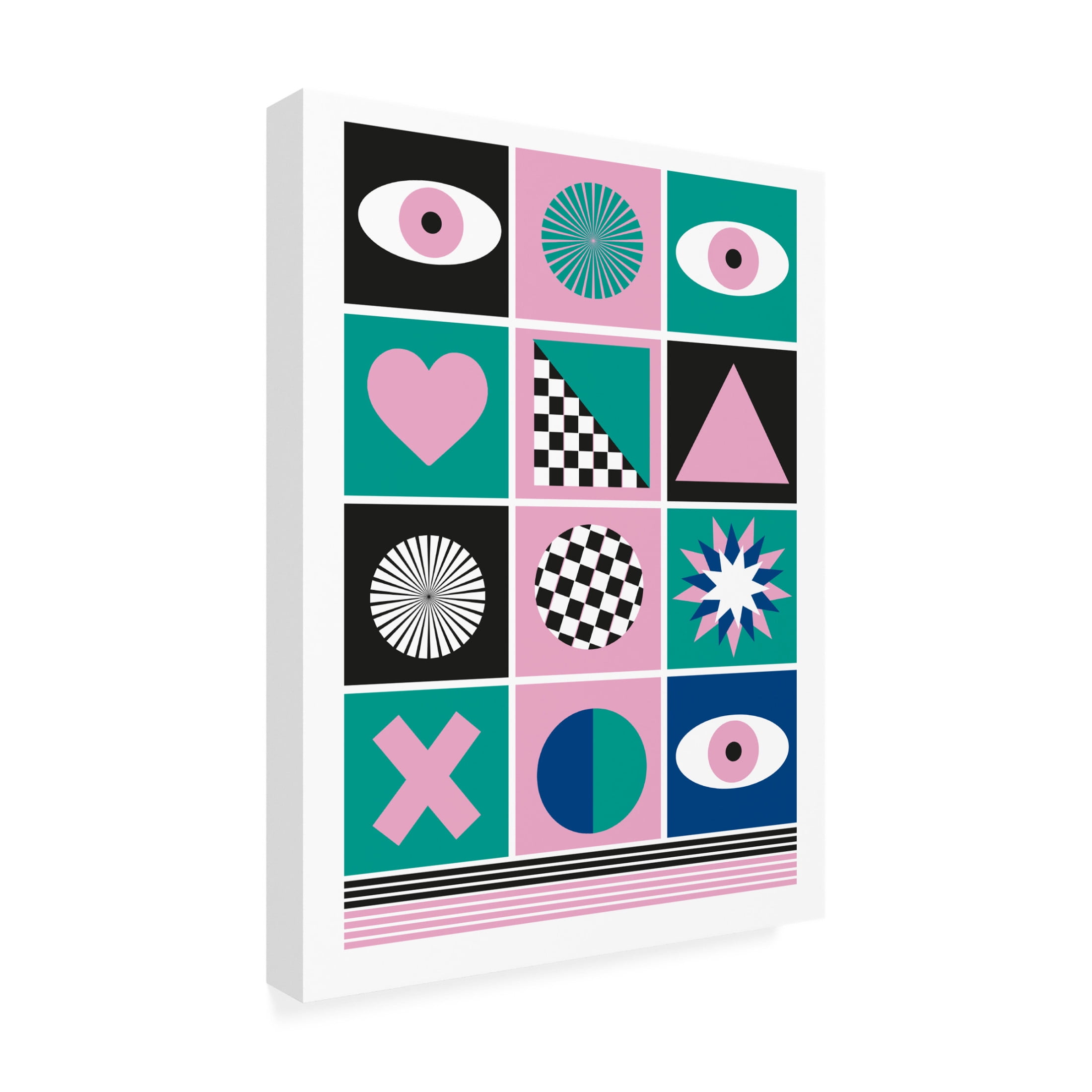 Trademark Fine Art SERGIO ORTIZ GEOMETRIC III Canvas Wall Art