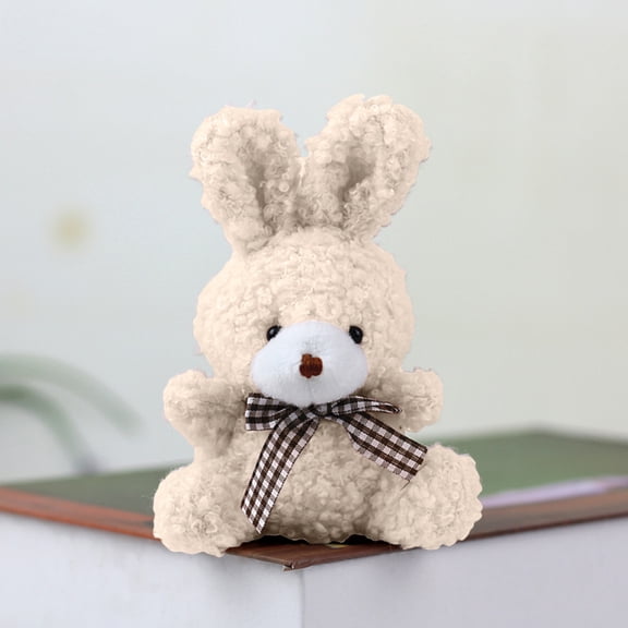 Adorable Bowtie Fluffy Rabbit Toy Easter Toy, Stuffed Animals Plush Toys, Plush Pillow Toys, Cute Plush Dolls, Christmas Valentine Gifts