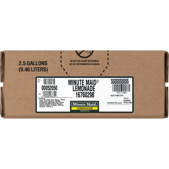 Minute Maid Lemonade Bag in box, 2.5 Gallons