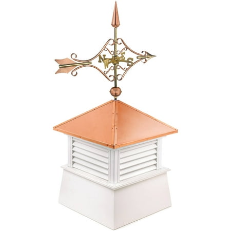 Good Directions 26" Square Manchester Vinyl Cupola with Cottage Victorian Arrow