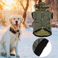 thumbnail image 3 of Conjunto cálido de algodón para perros y gatos pequeños, talla L, lindo abrigo de invierno con gorro y bolsillo, 3 of 8
