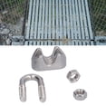 thumbnail image 3 of 20Pcs Stainless Steel Wire Rope Clamp Wire Rope Clip Hardware Rigging Cable Clip Lock Clamping Fasteners, 3 of 7