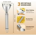 thumbnail image 4 of Cobb Gobbler Corn Shucker, 2025 Update Cobb Gobbler Corn Peeler, Effortless Corn Stripper, Durable Corn Peeler Cob Stripper Tool, Stainless Steel 2-in-1 Corn & Stripper (5, New Sliver), 4 of 8