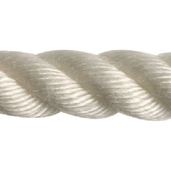 New England Ropes Inc 3-Strand Spun Poly 5/16 x 600 White 72301000600