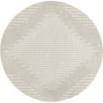 thumbnail image 2 of Unique Loom Outdoor Modern Collection Area Rug - Tambor (13' Round Gray/Ivory), 2 of 6